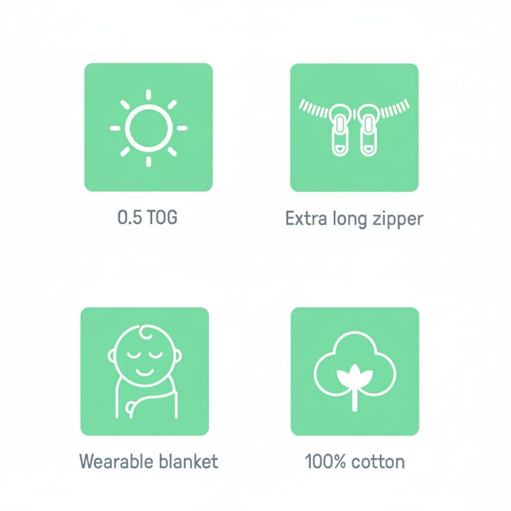 Baby Sleeping Bag Ingenuity Cotton 3-6 Months