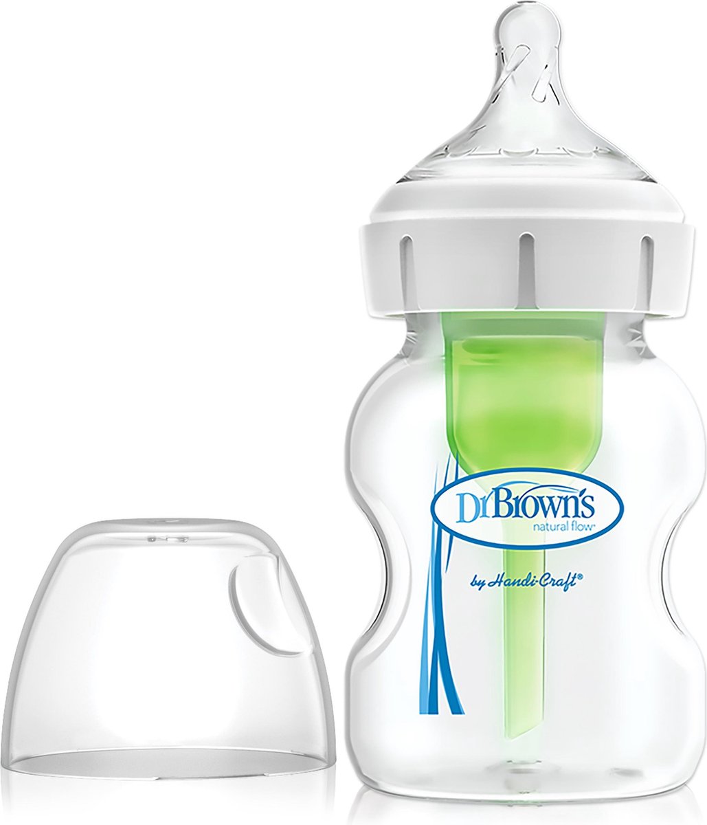 Dr. brown's options+ anti-colic baby bottle - wide neck bottle - 150ml