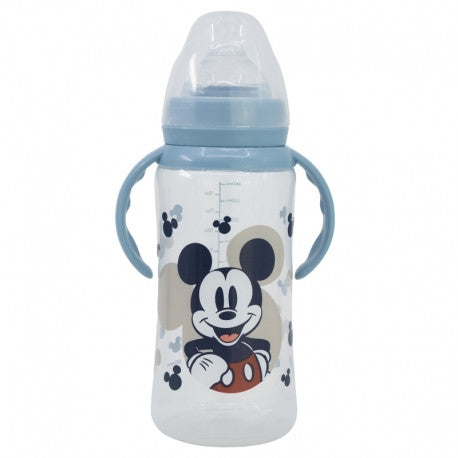 BABY BOTTLE 350 ML - SILICONE WITH PACIFIER - MICKEY MOUSE