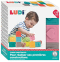 Ludi - blocks set - soft baby blocks with ribbed texture - sensory toys - toddler toys