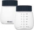 Béaba - milk bottles for breast pump - 2x 180 ml - BPA-free - for freezing breast milk storage