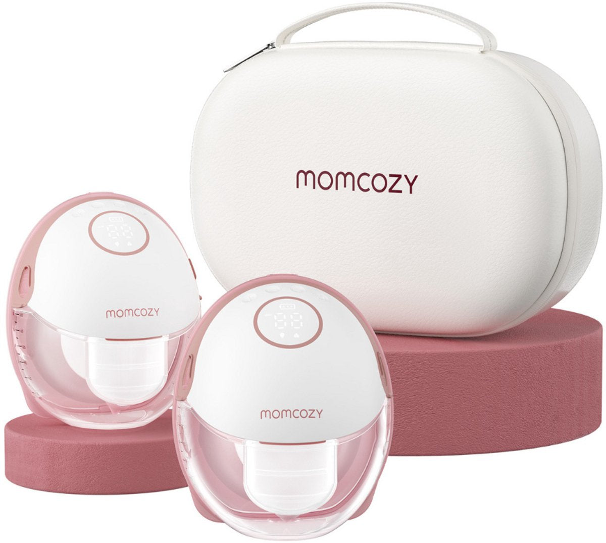 Momcozy m6 - hands-free breast pump - 2 pieces - adjustable breast shield size - electric