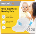 Medela – ultra-breathable nursing pads – disposable – for breastfeeding – skin-friendly and comfortable – 120 pieces