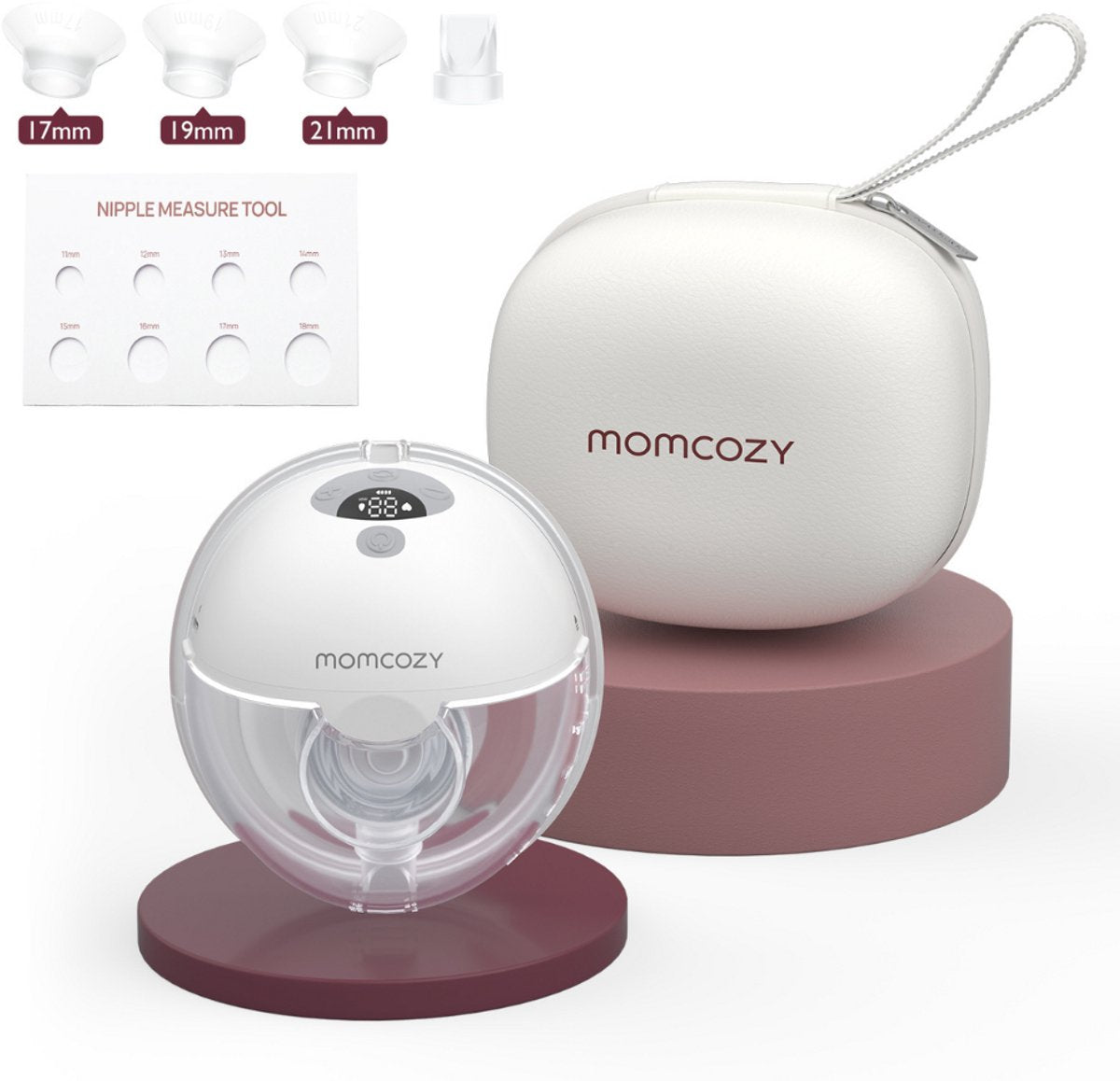 Momcozy m5 – hands-free breast pump – 1 piece – electric – silent compact – with breast shield inserts