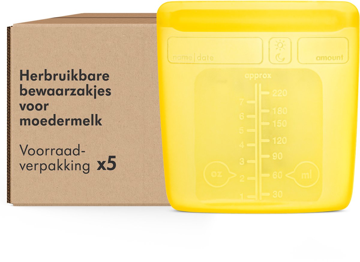 Medela reusable breast milk storage bags - 100% leak-proof - 5 pieces - use up to 500 times