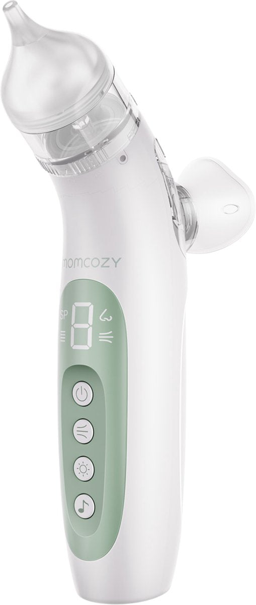Momcozy breezyclear™ electric nasal cleaner baby - 2-in-1 spray suction function - nasal aspirator - baby nose cleaner
