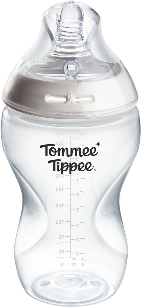 Tommee tippee natural start baby bottle - set of 1 x 340ml baby bottle - medium flow speed 3m+