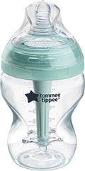 Tommee tippee advanced anti-colic baby bottle - set of 1 x 260ml baby bottle - low flow rate 0m+
