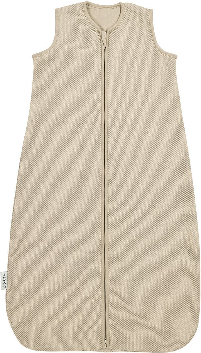 Meyco baby studio collection classic baby sleeping bag - sand - 110cm - 1.0 tog