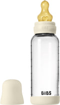 Bibs bottle - medium flow - 240 ml - glass latex - ivory