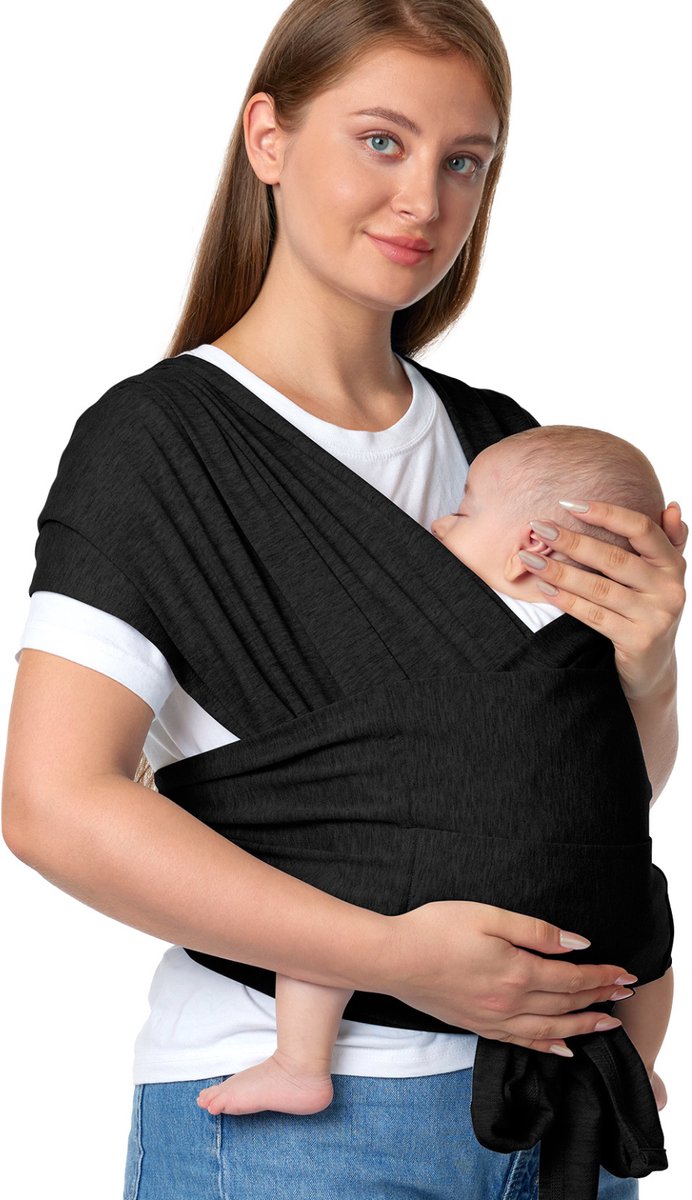 Momcozy easy-wear – baby sling – x-shape – hands-free – suitable for babies to toddlers