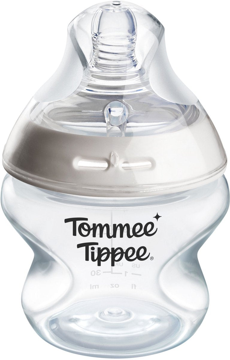 Tommee tippee natural start baby bottle - set of 1 x 150ml baby bottle - extra low supply speed 0m+