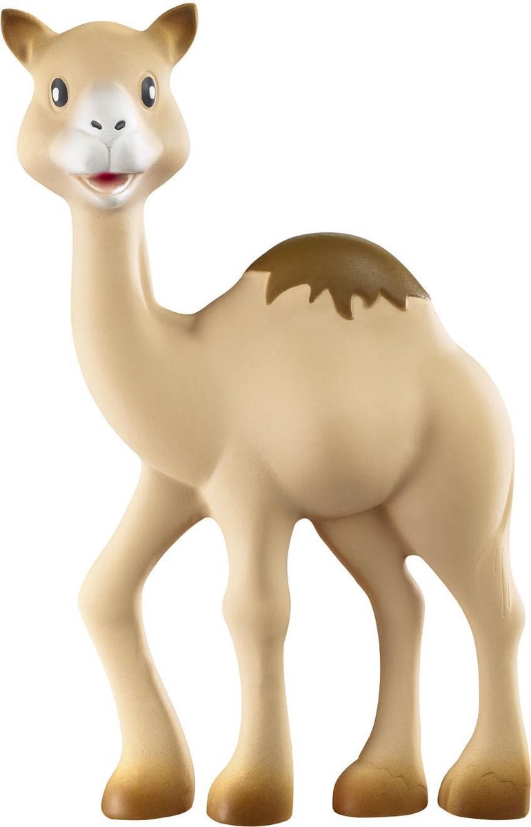 Sophie the giraffe al thir the dromedary - teething toy - teething toys - baby toys - maternity gift - baby shower gift - 100% natural rubber - from 0 months - 18 cm - sand brown