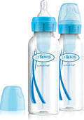 Dr. brown's options+ anti-colic baby bottle - narrow neck bottle - 250ml - blue - 2 pieces