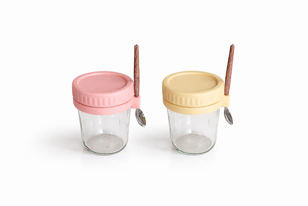 Glass Overnight Oats Jar (350ml)