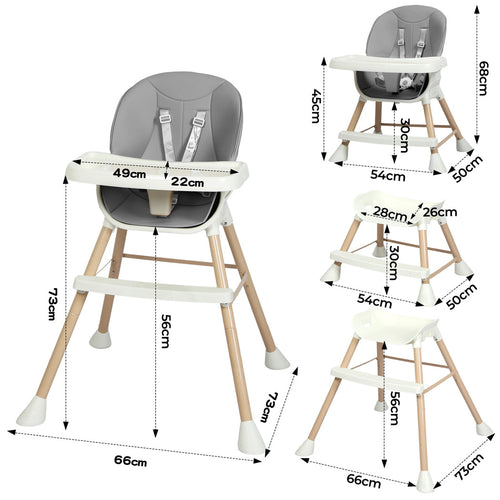 Bopeep 6-In-1 Baby High Chair