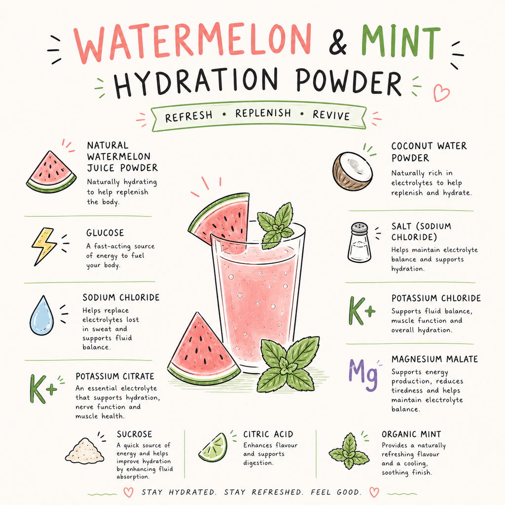 Mumma Hydration - Watermelon & Mint 🍉🌿 Mini 70g